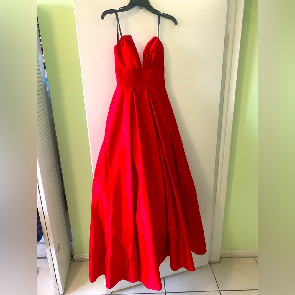 betsy adams long dress